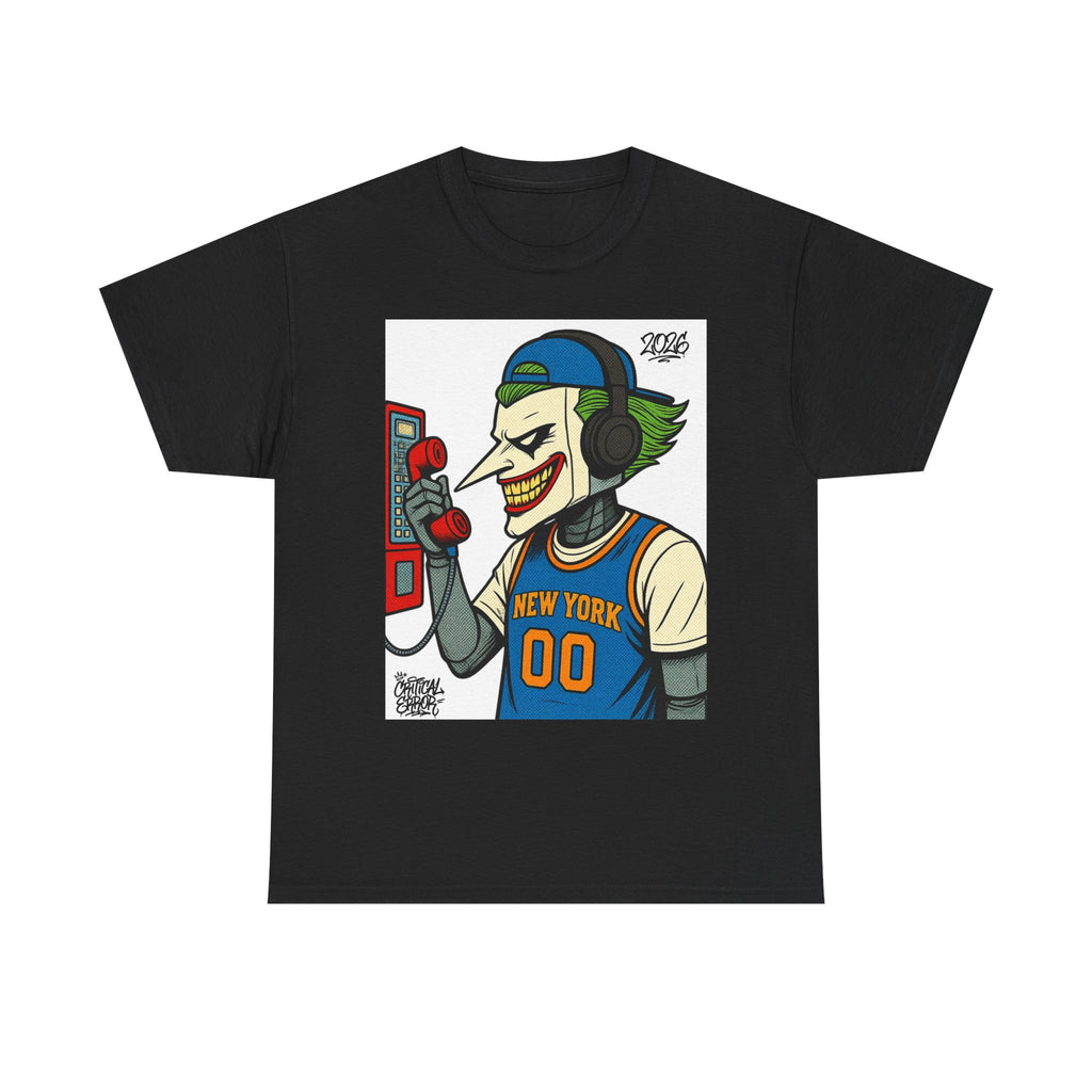 NY Goes Crazy- cRitcaL ERROR — New York Basketball Graphic T-Shirt