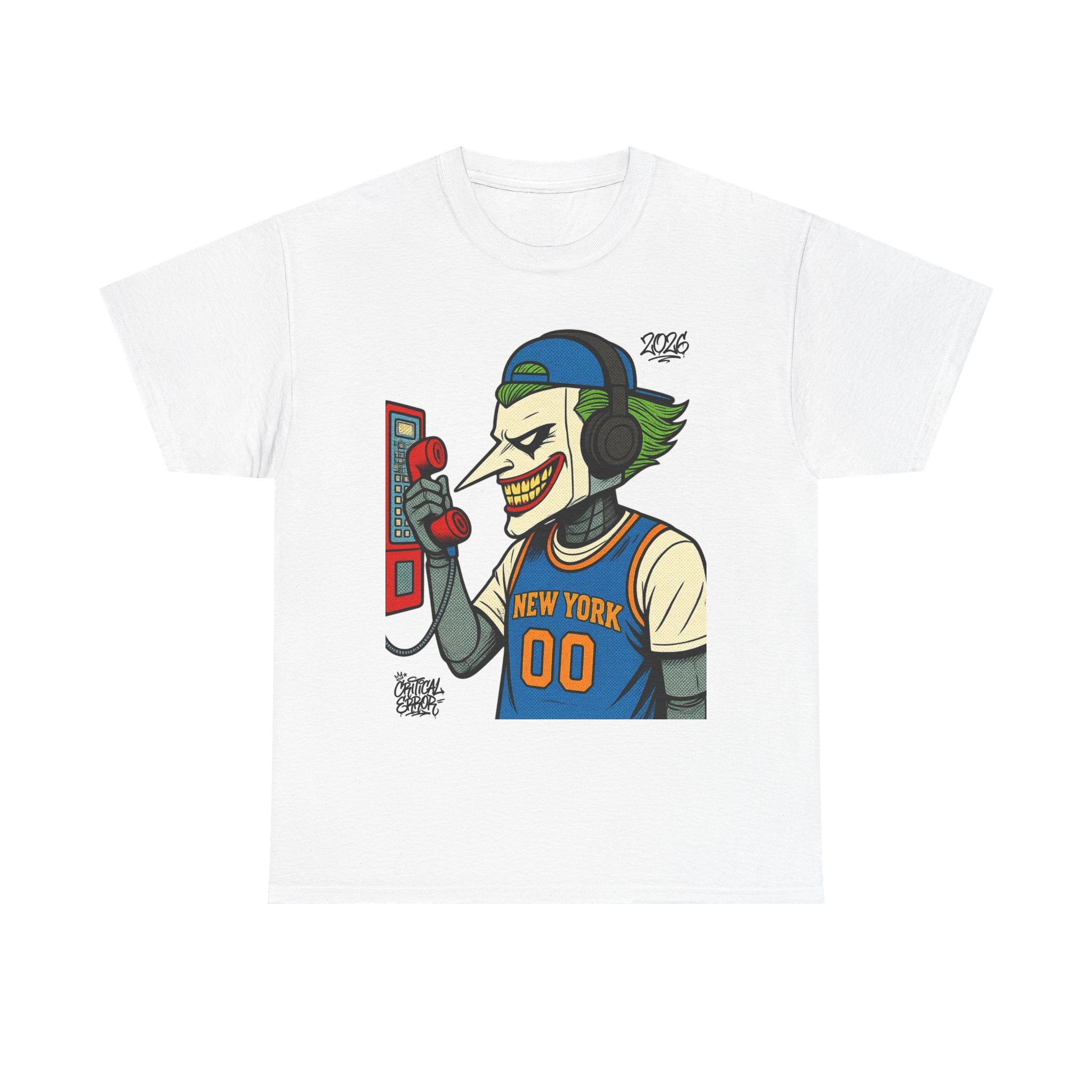 NY Goes Crazy- cRitcaL ERROR — New York Basketball Graphic T-Shirt