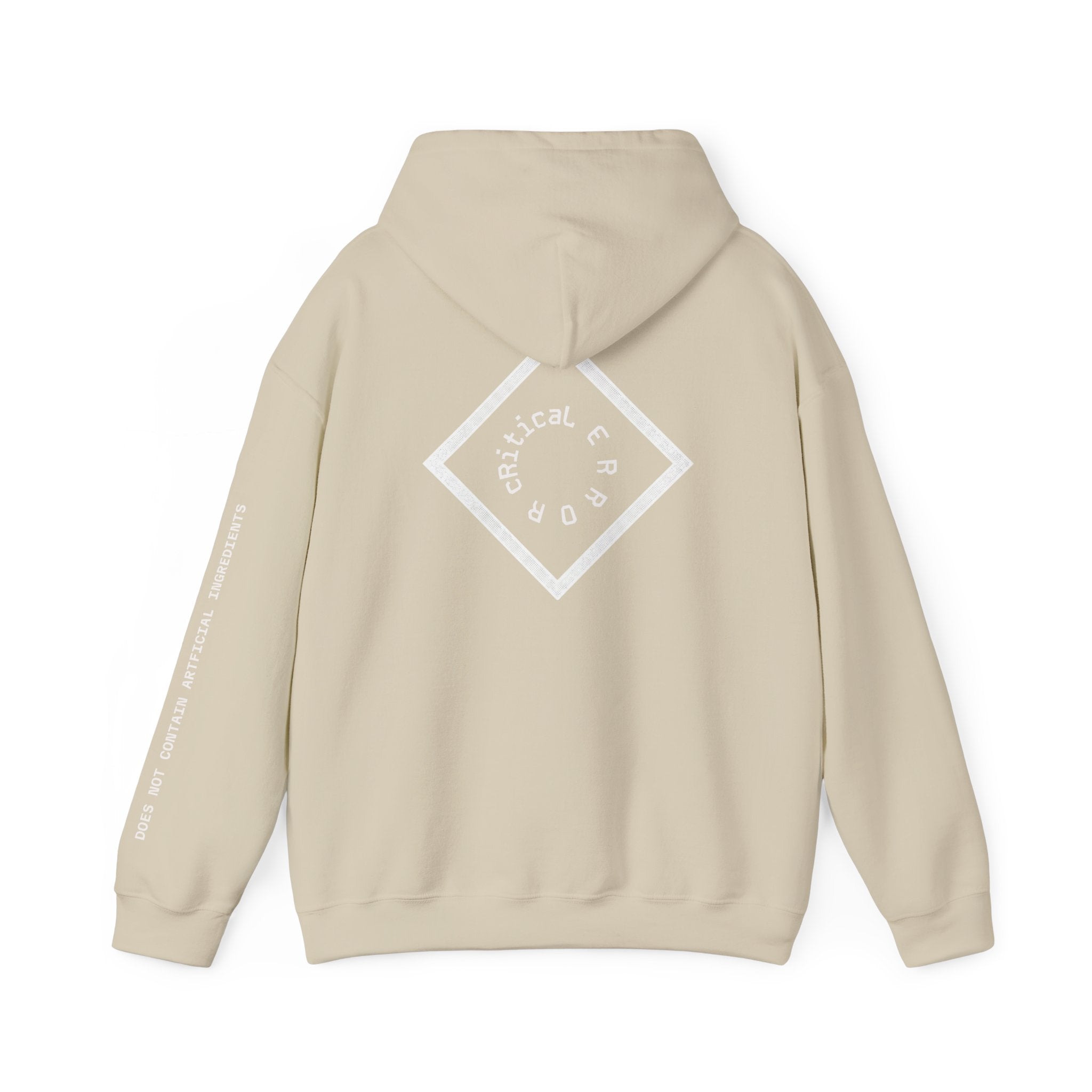 RED No. 40- AI- Could Never Be Artificial- cRiticaL ERROR Graphic Hoodie