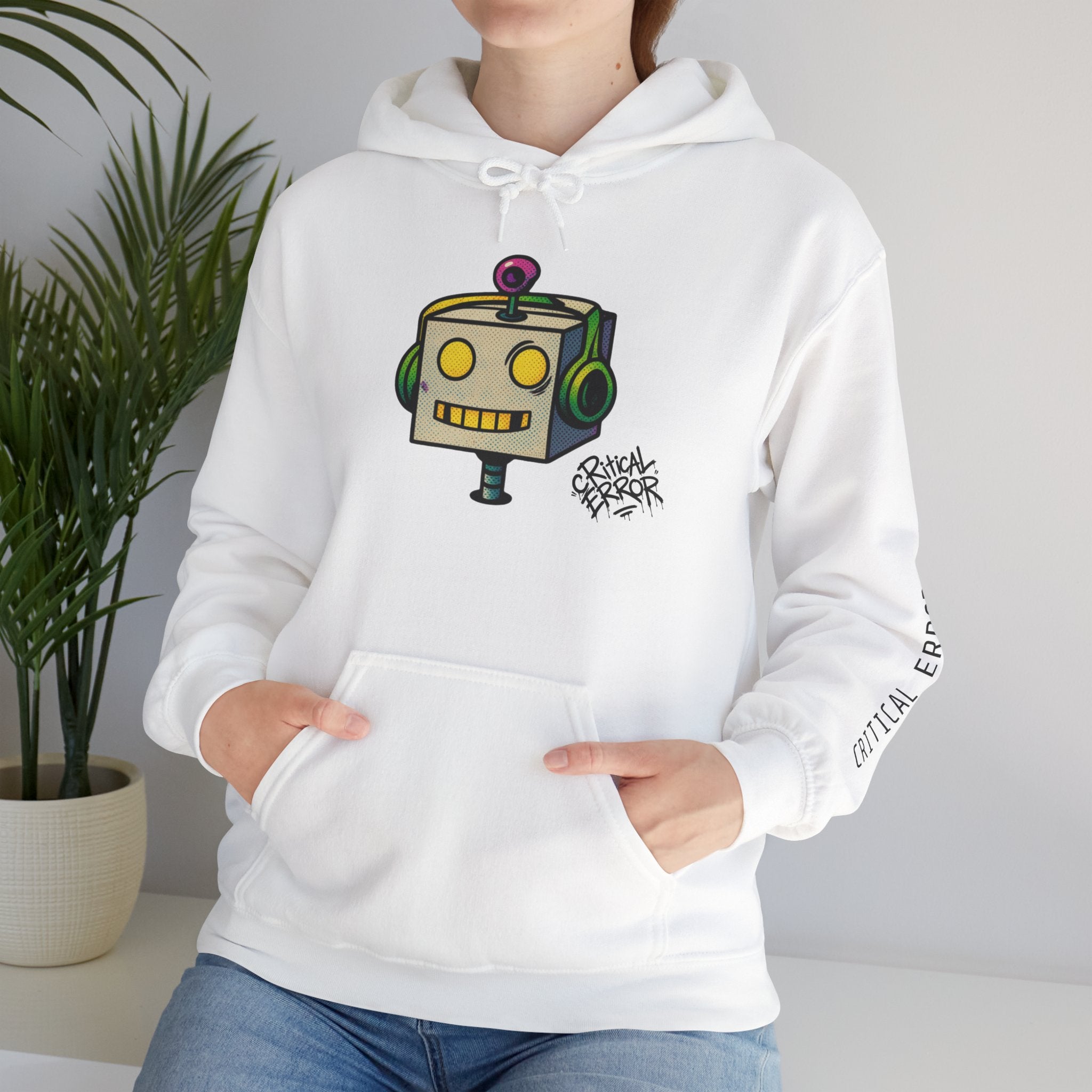 404 Error Robot Hoodie — Funny Tech & Programmer Sweatshirt