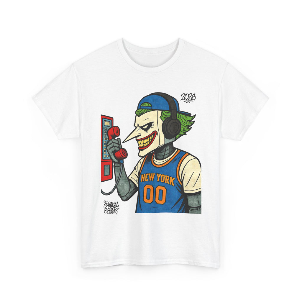 NY Goes Crazy- cRitcaL ERROR — New York Basketball Graphic T-Shirt