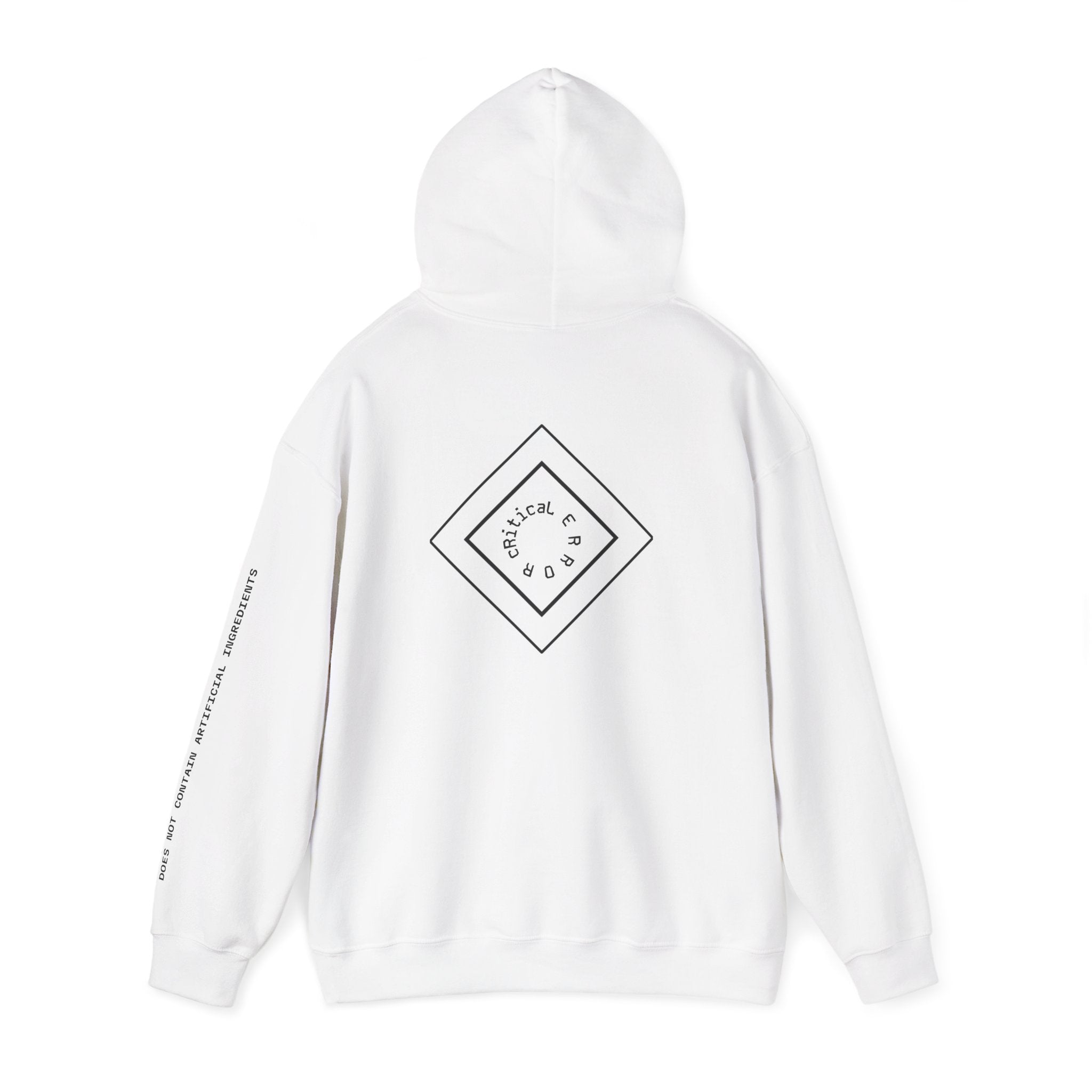 RED No. 40- AI- Could Never Be Artificial- cRiticaL ERROR Graphic Hoodie