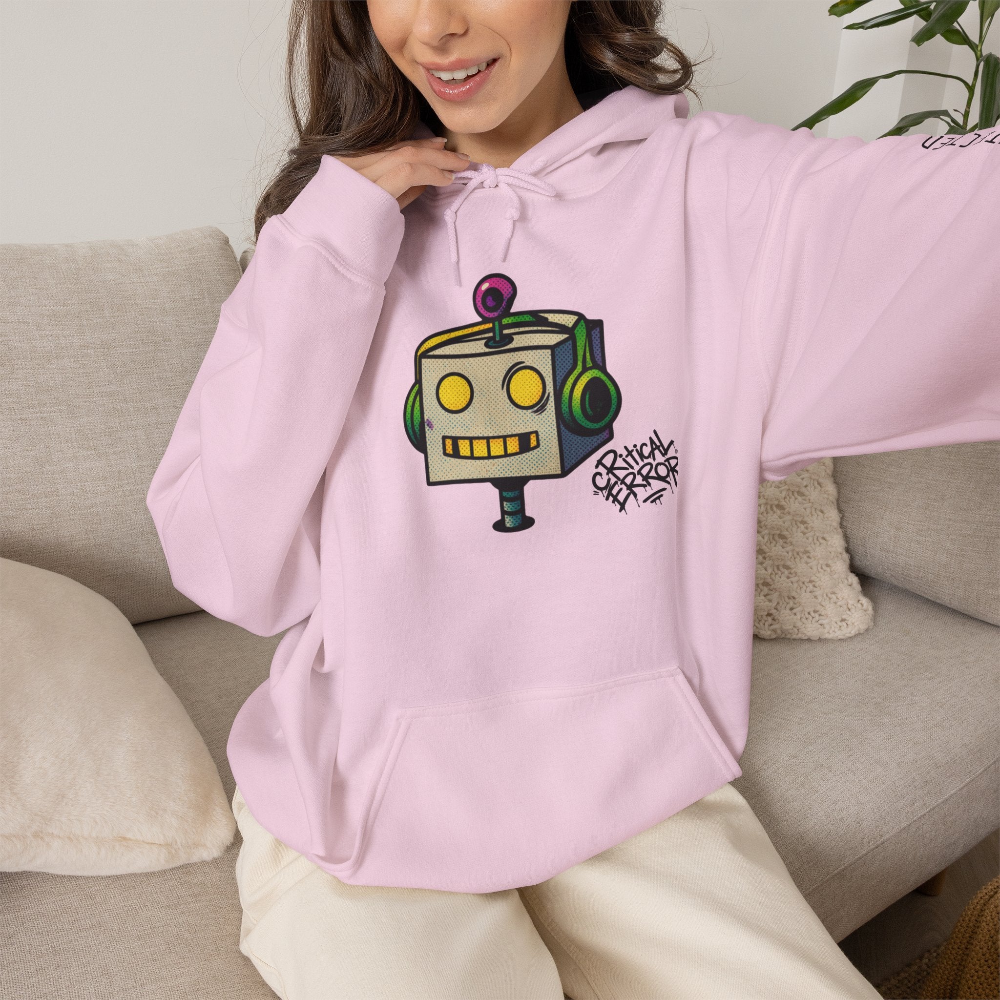 404 Error Robot Hoodie — Funny Tech & Programmer Sweatshirt