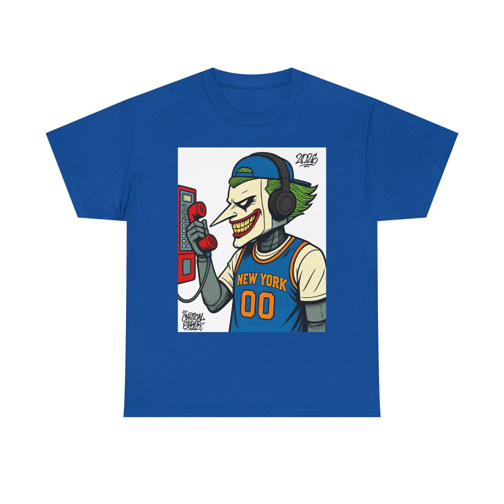 NY Goes Crazy- cRitcaL ERROR — New York Basketball Graphic T-Shirt