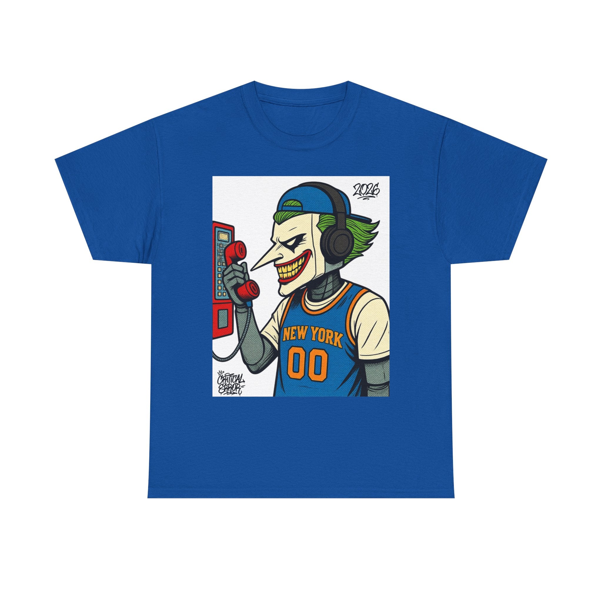 NY Goes Crazy- cRitcaL ERROR — New York Basketball Graphic T-Shirt