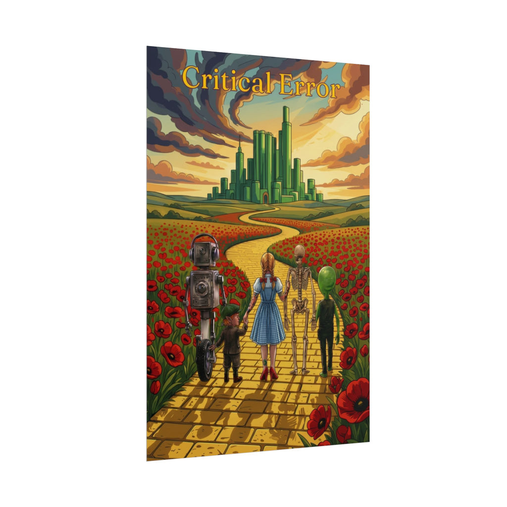 Gee Wiz- cRiticaL ERROR  Vintage Pop-Fantasy Art Print