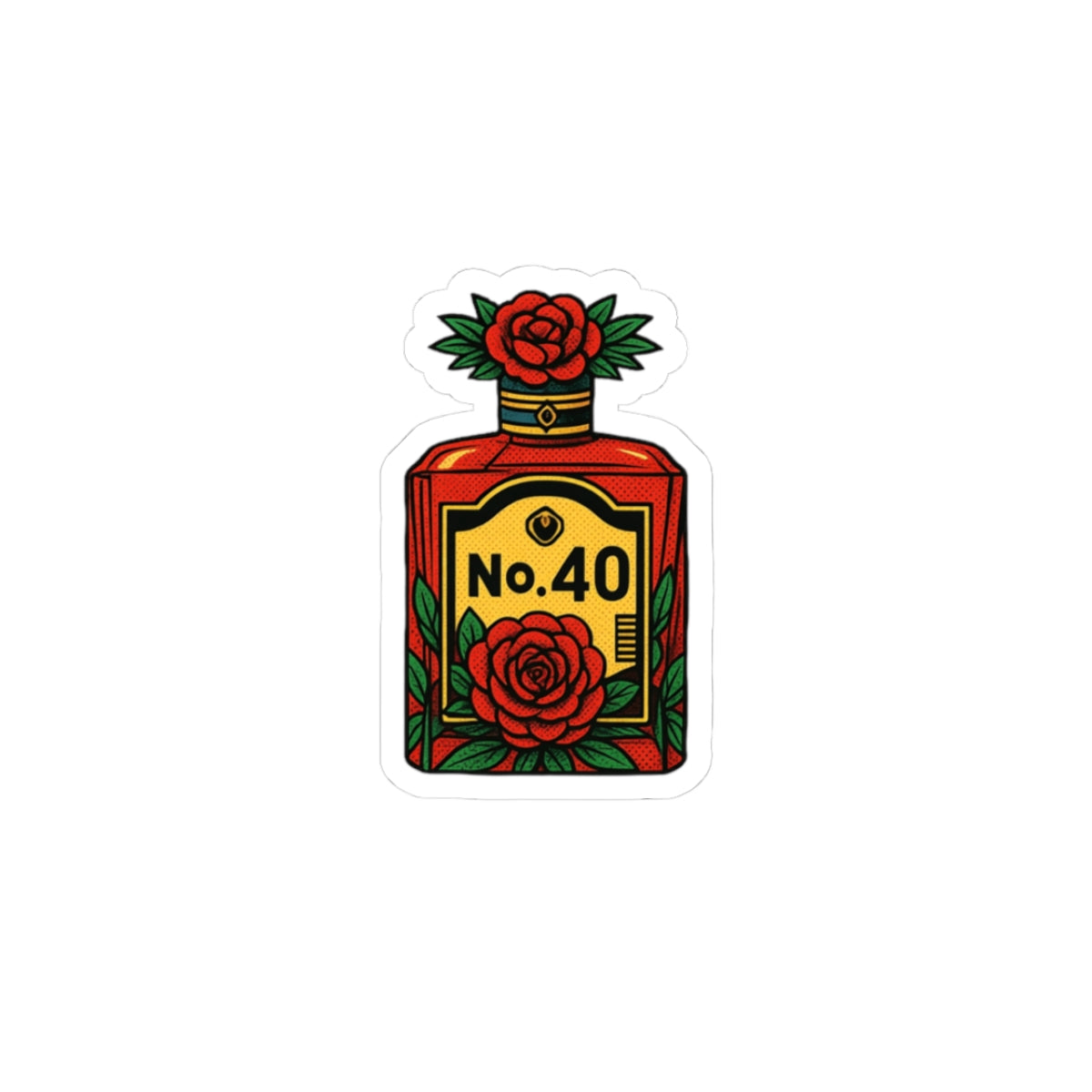 RED No. 40- Kiss Cut Stickers