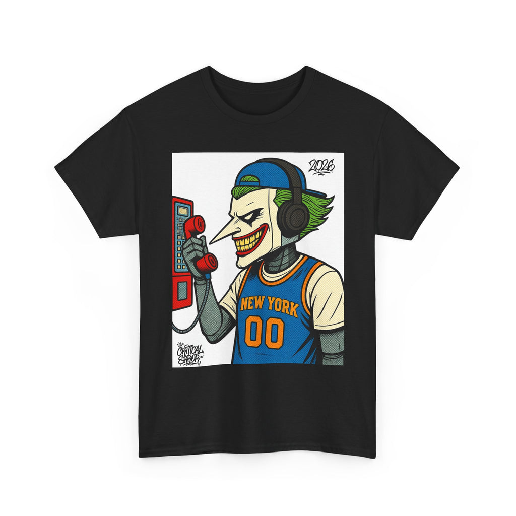 NY Goes Crazy- cRitcaL ERROR — New York Basketball Graphic T-Shirt