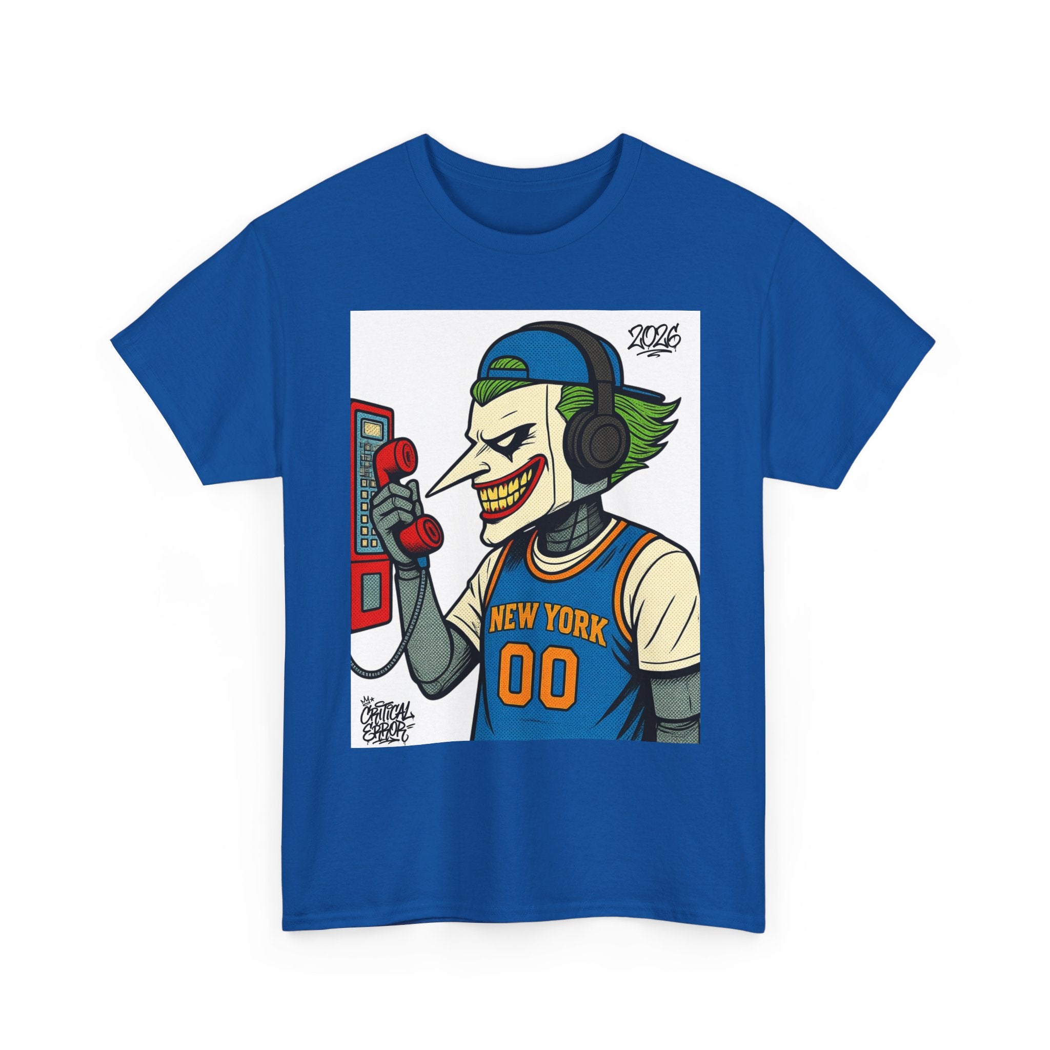 NY Goes Crazy- cRitcaL ERROR — New York Basketball Graphic T-Shirt