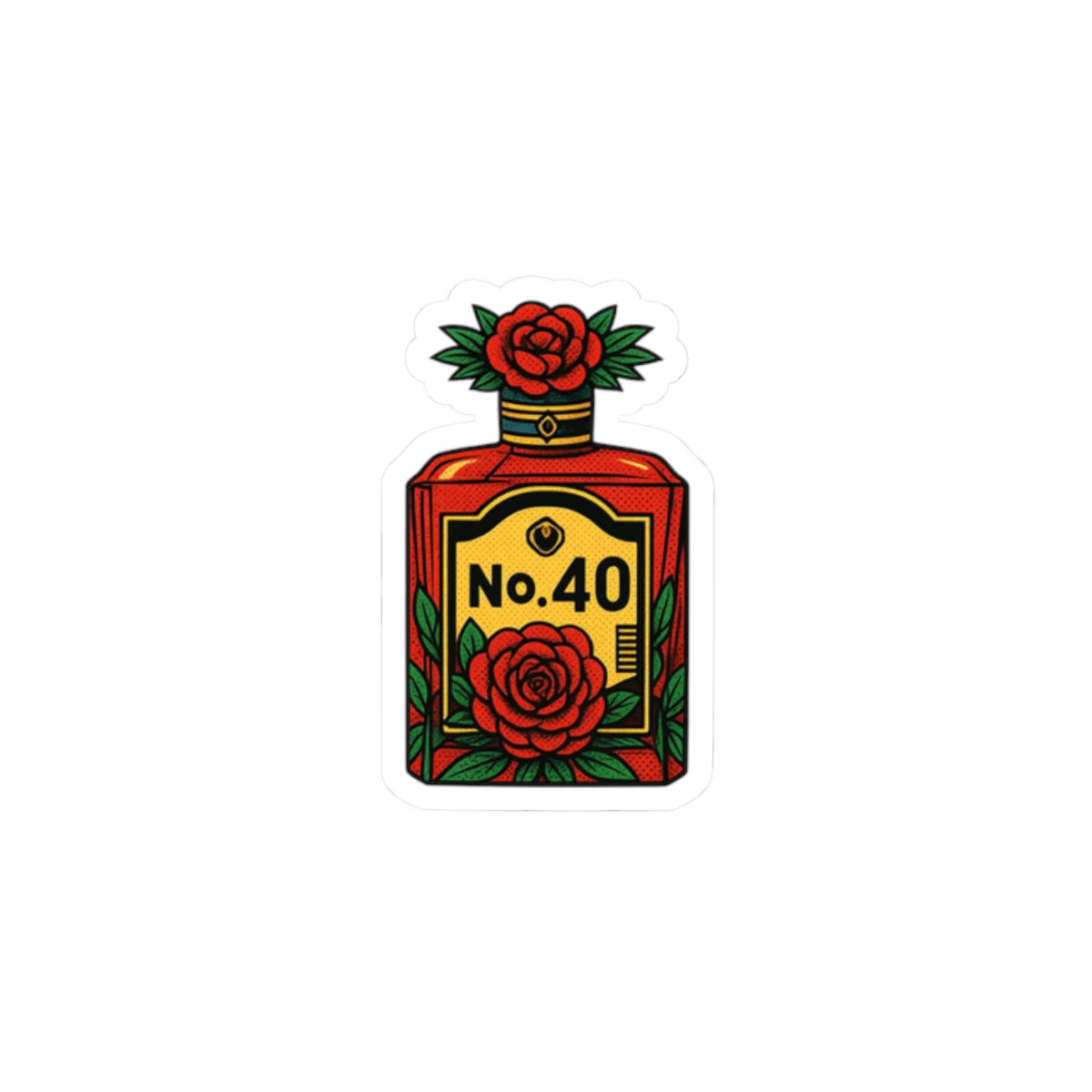 RED No. 40- Kiss Cut Stickers